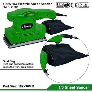 Power Tools 190W Portable Electric Multi Vacuum <strong>Sander</strong> Mini Exactly Woodworking Finishing 1/3 Sheet <strong>Sander</strong> - Product Image 5