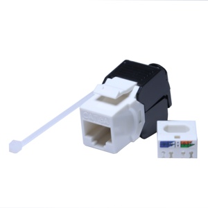 OEM RJ45 Cat6 180度UTP非屏蔽模块化梯形插孔，用于网络FTP连接器和接线板模块 - Product Image 1