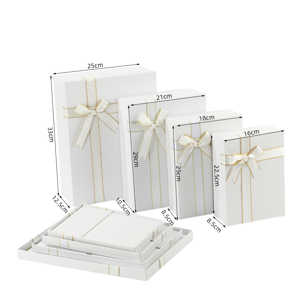 Caja blanca de dos piezas