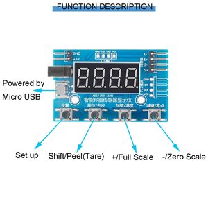 HX711 24ビットデジタルロードセルモジュールスマート重量センサーA/DディスプレイRaspberry Pi電子部品用 - Product Image 2