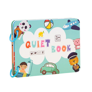 New Arrival Custom <strong>Pattern</strong> Busy <strong>Book</strong> With 6 Pages Kids Educational Quiet Paste <strong>Book</strong> DIY Preschool Montessori Learning Toys - Product Image 1