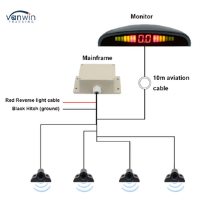 12V-24V LED <strong>Display</strong> Reverse Backup Radar <strong>System</strong> Front/Rear Parking <strong>Sensors</strong> for Vehicles Car Reversing Aid - Product Image 4