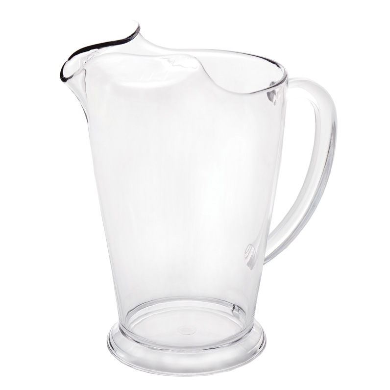 Barware 1140ml Unbreakable Ice Lip Jug with Spout Plastic Beer Pitcher 43oz Polycarbonate Beer Jug