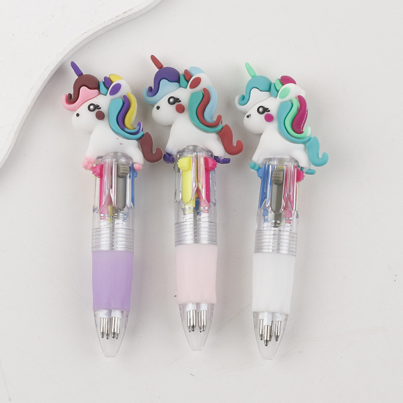 Cabello colorido unicornio-pequeño cabello mixto de cuatro colores-tipo bala 07