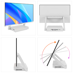 PC de escritorio táctil AIO empresarial de 27 ", ordenador monobloque todo en uno con interfaz VGA Intel Core I3 I5 I7 para juegos y oficina