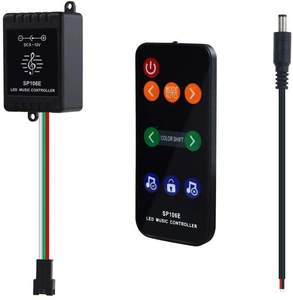 SP106E LED Musikregler adressierbar programmierbar Streifenlicht kabelloser Funkfernsteuerung Traumfarbe 9 TÜCKEL Pixel LED-Controller - Product Image 1
