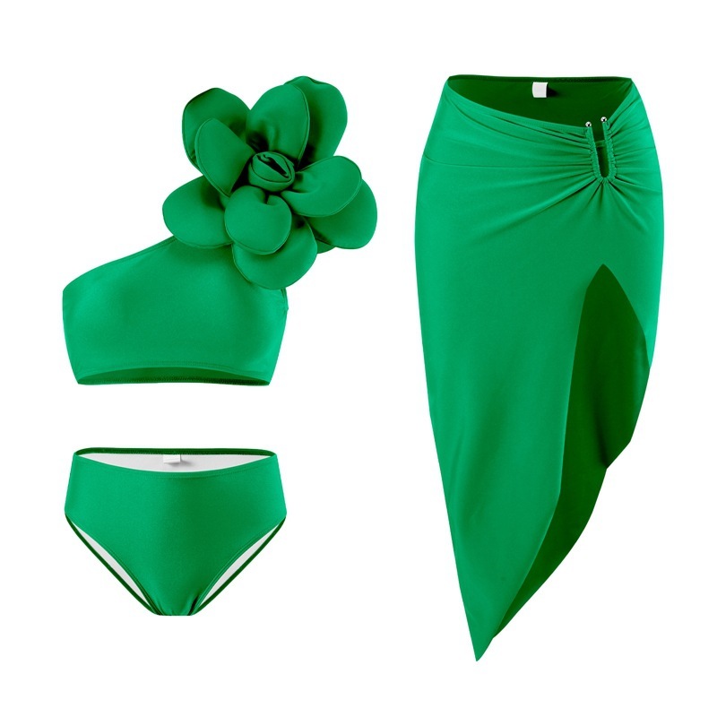 Mon maillot de bain + sarong vert