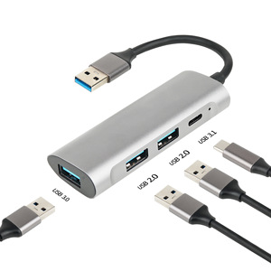 4合1 USB C至USB适配器USB3.0 SD TF PD读卡器OTP保护的计算机笔记本电脑Mac和手机多功能集线器 - Product Image 4