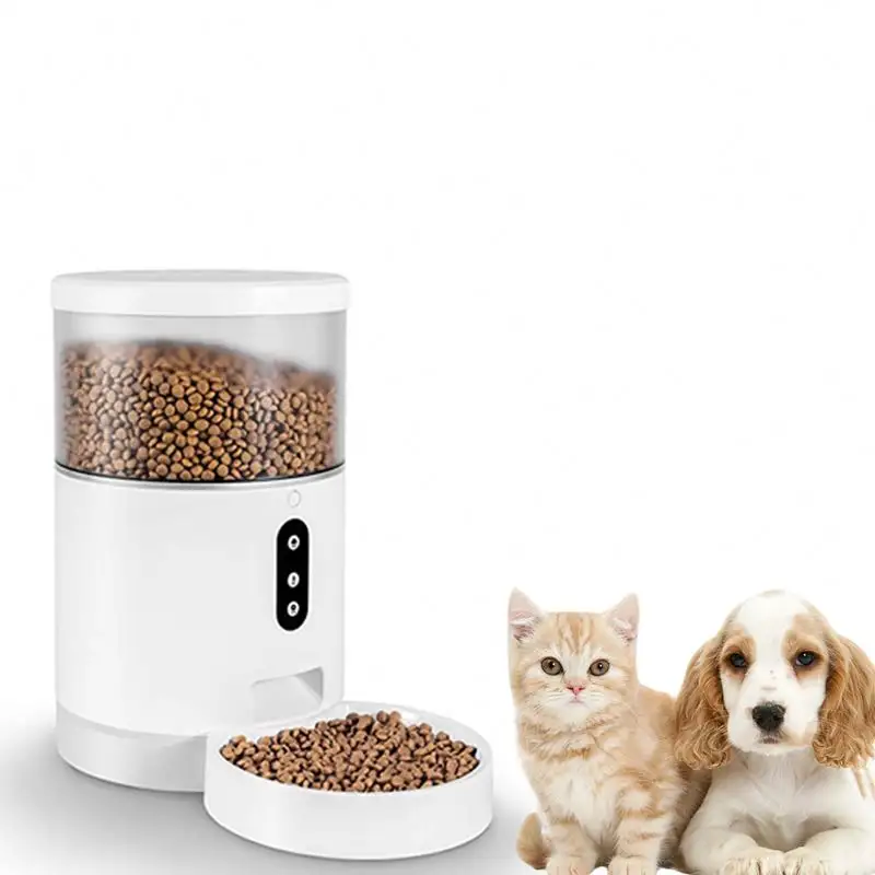 Smart Voice Records e câmera, Cat Dog Alimentadores WiFi Conectividade Alimentadores Automáticos Pet