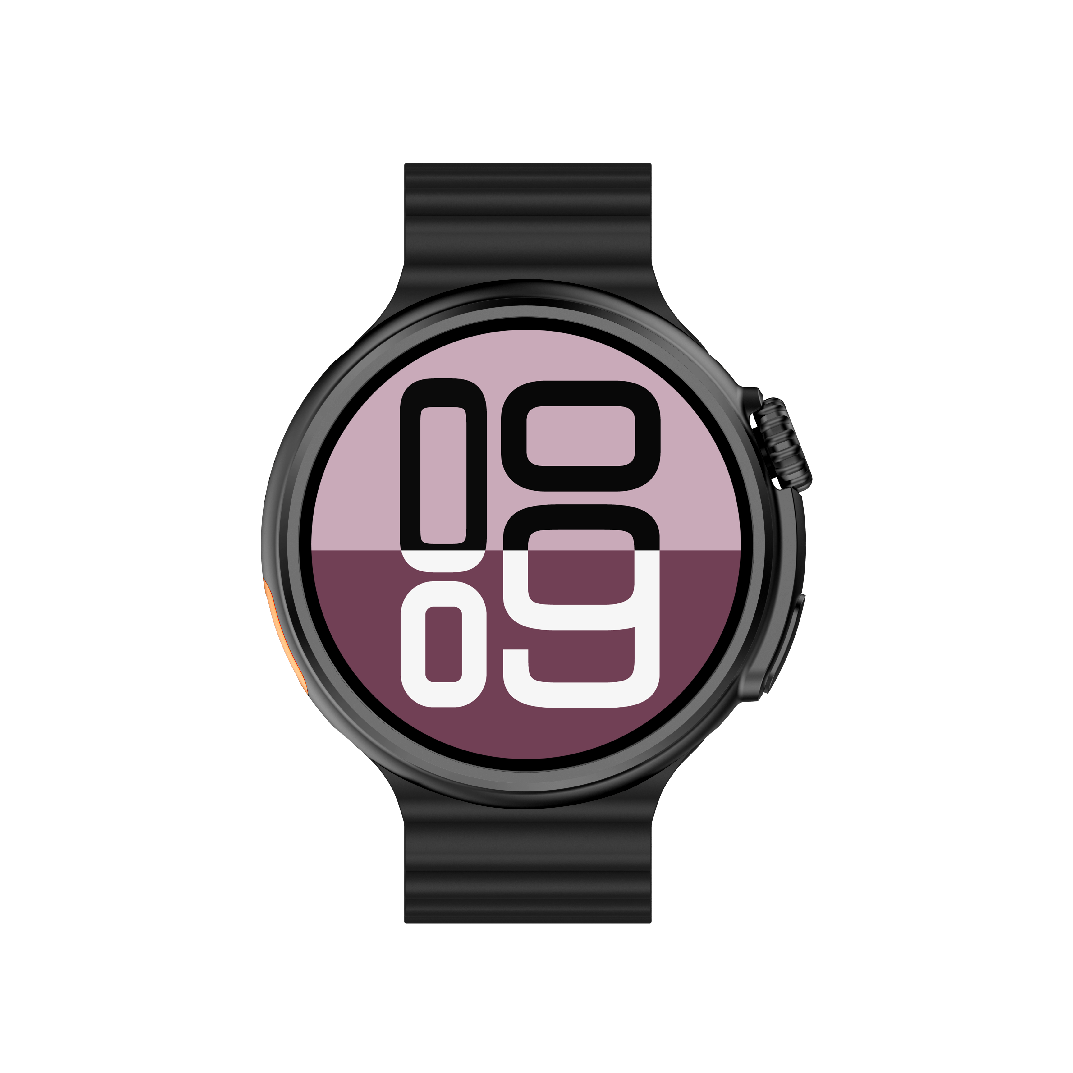 Black silicone strap