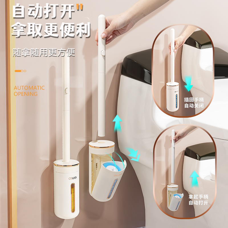 Brosse de toilette jetable A128mts - Blanc crème