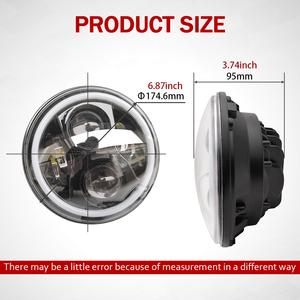 超高亮汽车照明系统12v 24v 50W 30W越野4x4角度眼睛RGB 7英寸LED大灯改装套件越野 - Product Image 5