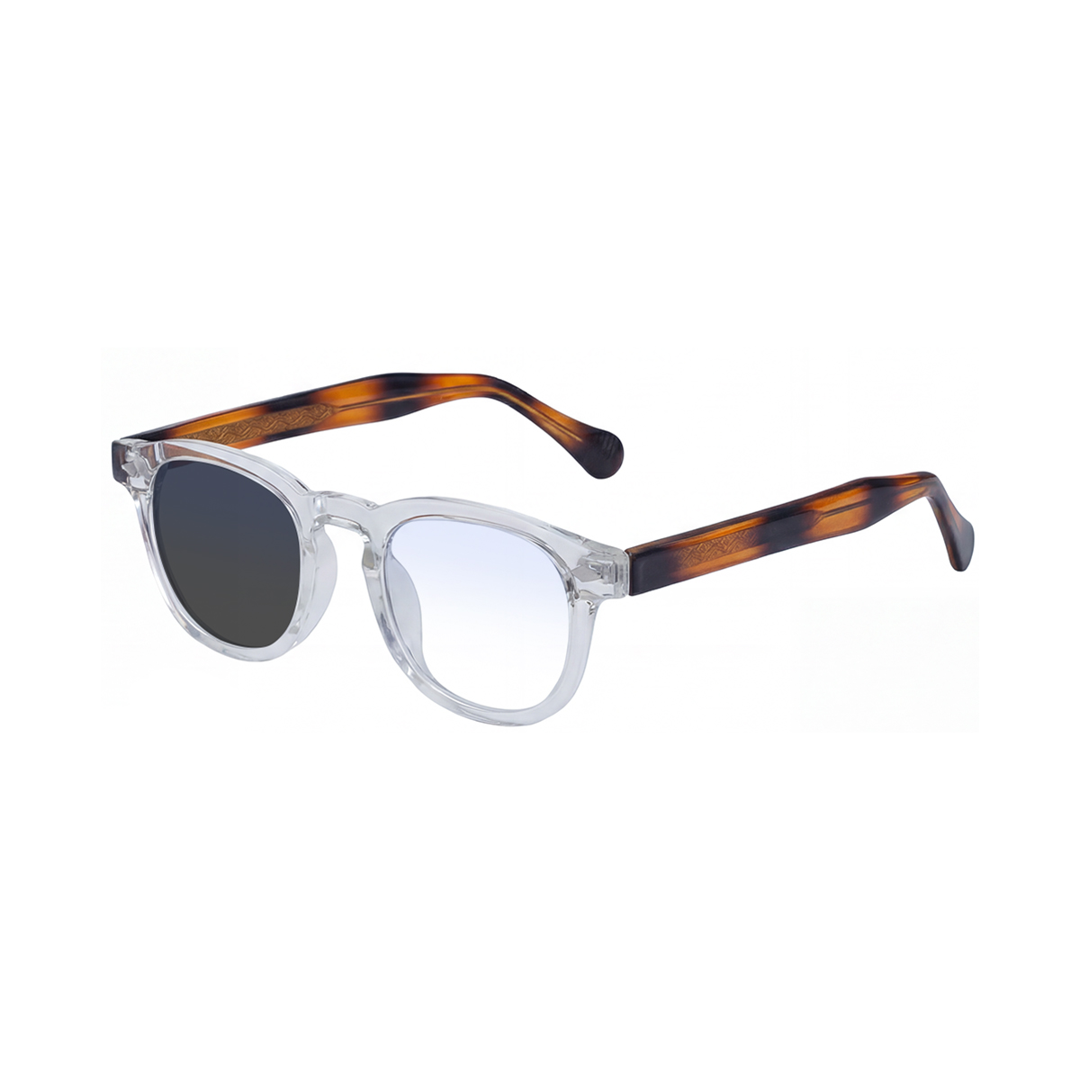 C6 Transaprency White Brown Tortoise Turn Gray