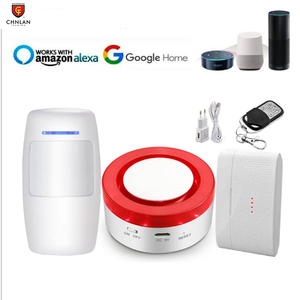 Alexa Google Home Voice <strong>Control</strong> WiFi Tuya Smart Siren <strong>Alarm</strong> 2 in 1 Kit Home <strong>Security</strong> <strong>Alarm</strong> System - Product Image 3