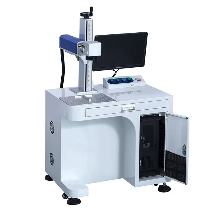 Alta qualidade 3W 5W fabricantes marcam Uv Flying Laser Marking Machine máquina de gravação a laser