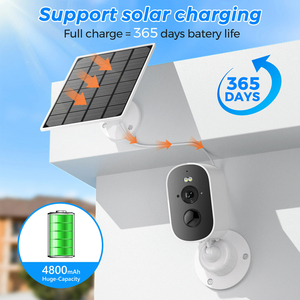 Smart Home Battery Rechargeable Outdoor <strong>Wireless</strong> Solar <strong>Security</strong> Camera <strong>System</strong> Low Powered CMOS Sensor Two-Way Audio WiFi Network - Product Image 5