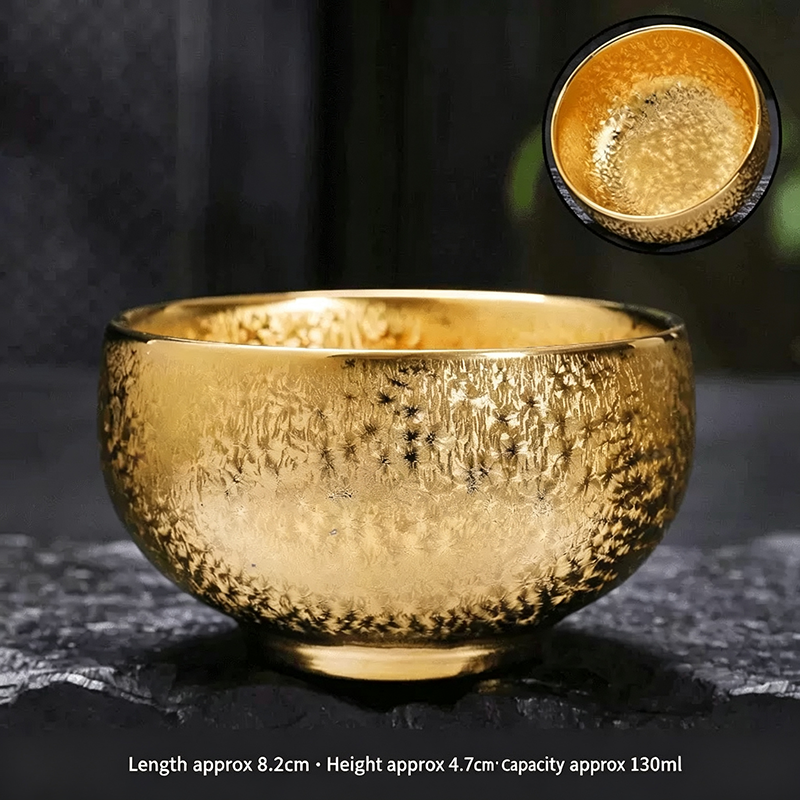 Tazza da tè in oro dorato, tazza singola