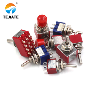 6 pin elektronik 2 pozisyon 3/9/12 Pin mikro kapalı geçiş anahtarı Push Button anahtarları 3 pozisyon kapak kırmızı 9 Pin geçiş anahtarı - Product Image 2