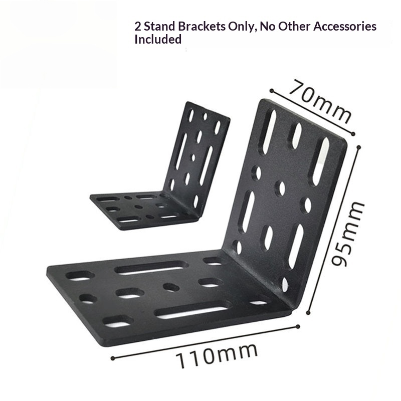 2 supports universels en acier inoxydable