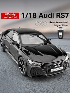 1:18 decast aoi rs7 דגם סגסוגת עם צליל מפתח Rc קול ודלתות פולבק פתוח צעצוע תצוגה אוסף מכונית דגם מכונית