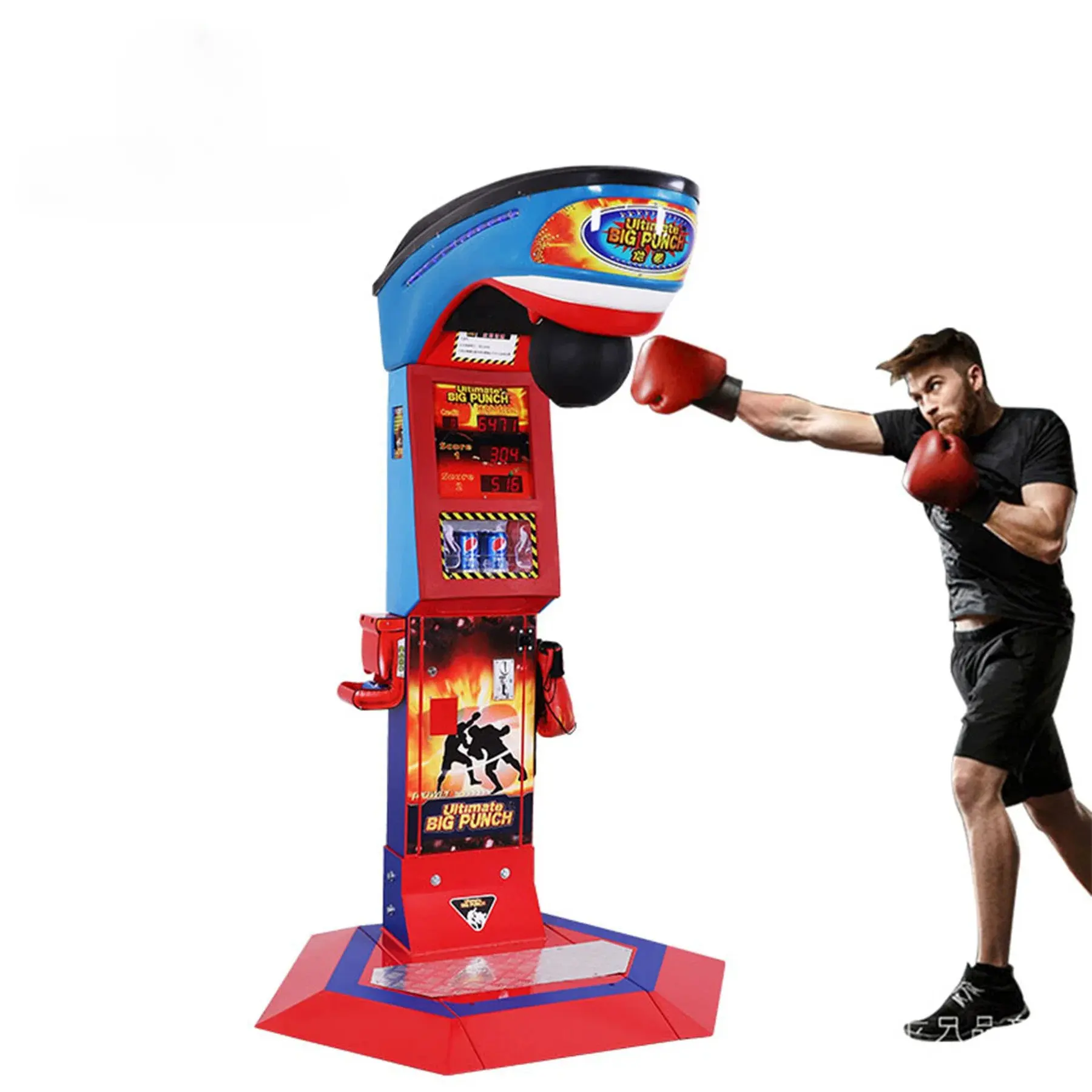Billet à pièces adultes Dragon Punch Arcade Machine de boxe jeu de poinçonnage Arcade jeux de sport