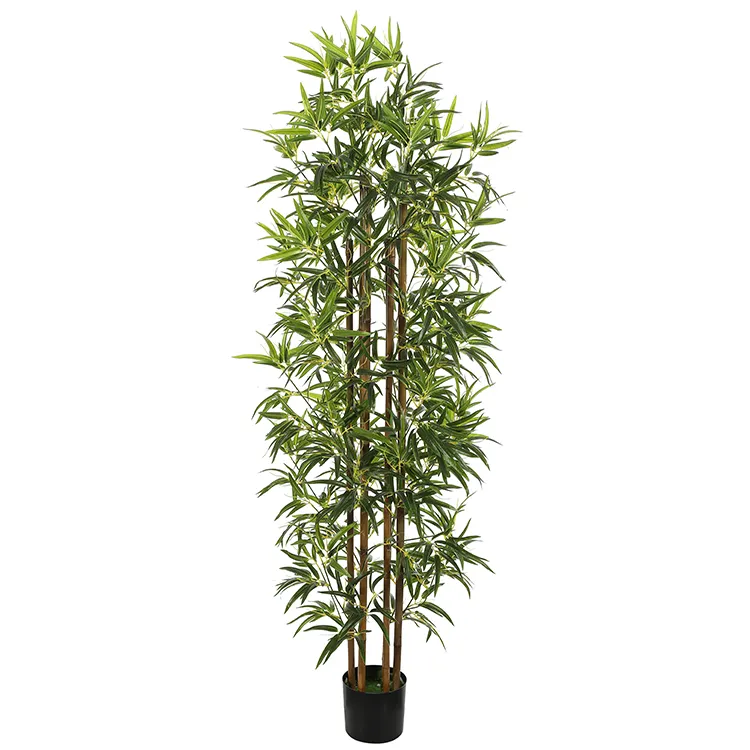 190CM Window Props Bonsai Potted Plant Indoor And Outdoor Simulation Golden Bamboo