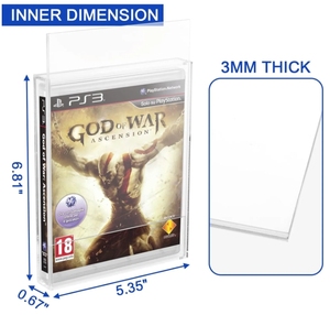 PS3 PS5 PS4และ Xbox กรณีเกมหนึ่งกล่องอะคริลิคใสสำหรับวิดีโอเกมเคสป้องกัน - Product Image 2