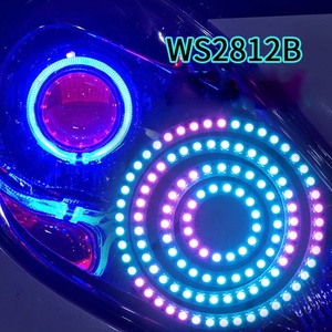 ไฟวงแหวน LED 5050 RGB 8/16/24/35/45LED WS2812B แยกที่อยู่ได้โมดูล DC5V สีดำแบบความฝันบอร์ดแหวนดิจิตอล - Product Image 5
