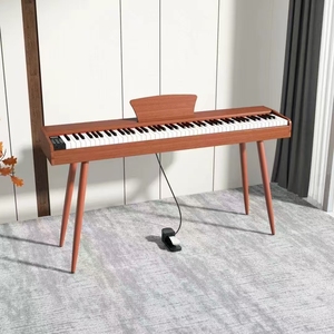 Piano digital de madera 88 teclas Instrumentos de teclado de Piano Electrónico con sintetizador funcional de sensibilidad táctil de China - Product Image 3