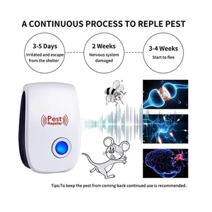 Điện tử siêu âm Pest Repeller chống muỗi Bug côn trùng Killer EU cắm trong nhà Pest Control Pest Repeller - Product Image 4