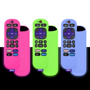 Anti-damla yumuşak darbeye silikon kapak uzaktan kumanda koruyucu kılıf için TCL Roku RCA1R ses uzaktan kumanda ile kayış - Product Image 1
