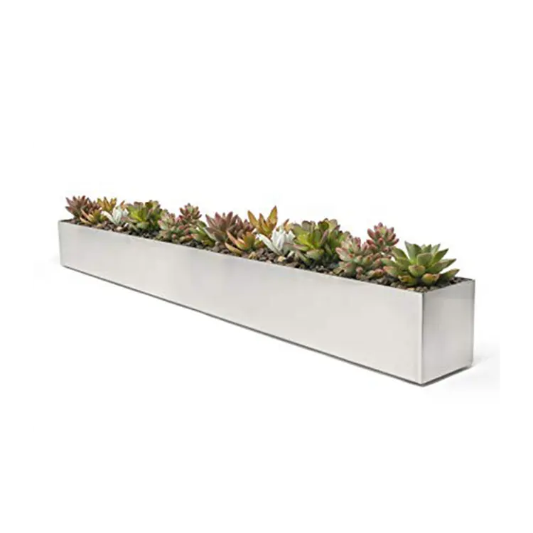 Rectangular Fruit Trough Planter Galvanized Planter Used mit Flower/grün Plant Carton, papier Box Modern 20-25 Days All-saison