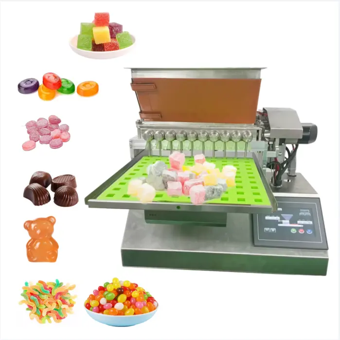 MINI Kid Soft Hard Ginger Milk Spiral Triple Shop Gumball Apple Candy Gum Drop Production Line Die Forming Machine To Make Candy