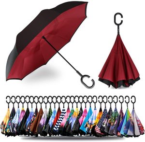 LS热卖全彩印花雨伞倒反伞 - Product Image 1