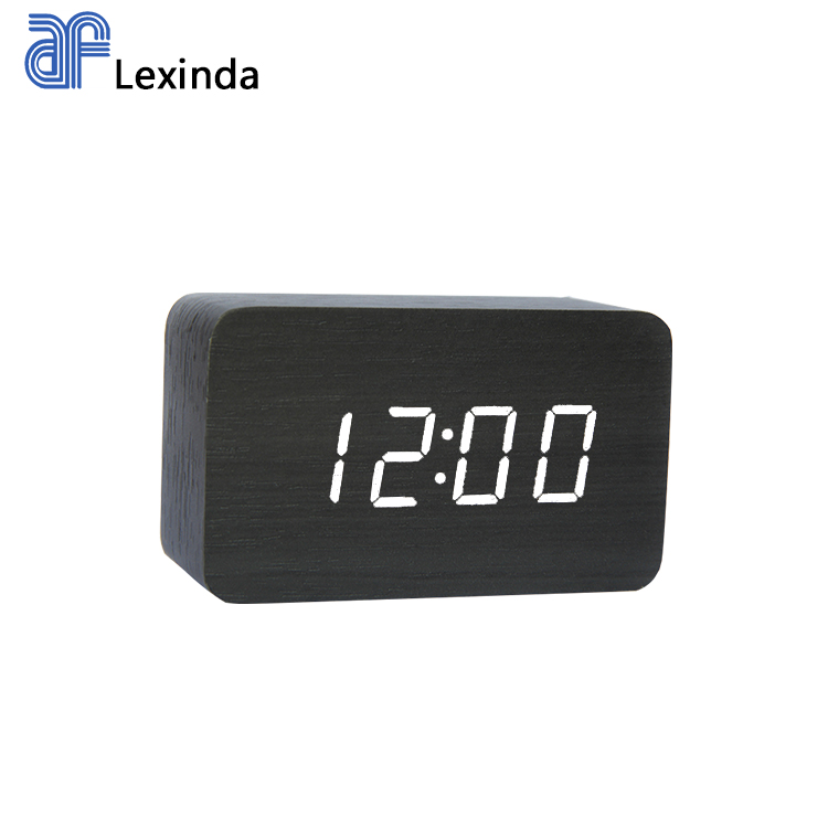 LED blanco con negro/Blanco/marrón/madera de bambú
