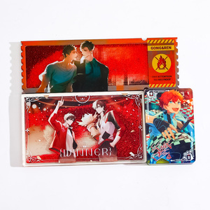 Cnawo Tùy Chỉnh Anime Chảy Lỏng Standee Dầu Lỏng Quicksand Bảng Đứng Long Lanh Holo Lắc Hiển Thị Đứng Rõ Ràng <span class=keywords><strong>Acrylic</strong></span> Khối - Product Image 3