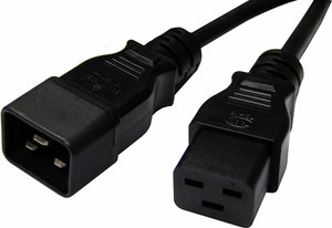 さまざまなプラグ電源コードをカスタマイズオス-メスC13〜C14 C19〜C20ケーブルEU電源プラグ延長コードケーブル