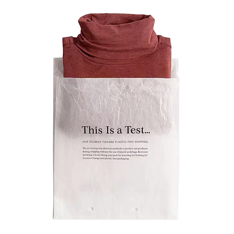 Kunden spezifisch bedruckte Pergamin-Papiertüte für Kleidung Transparente, umwelt freundliche Pergamin-Umschläge