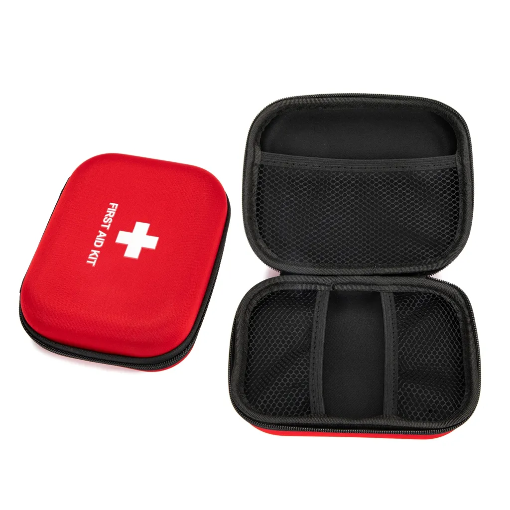 First Aid Hard Case Empty First Aid Hard Shell Cases First Aid EVA Hard Red Medical Bag for Home Health Emergency Camp Outdoor