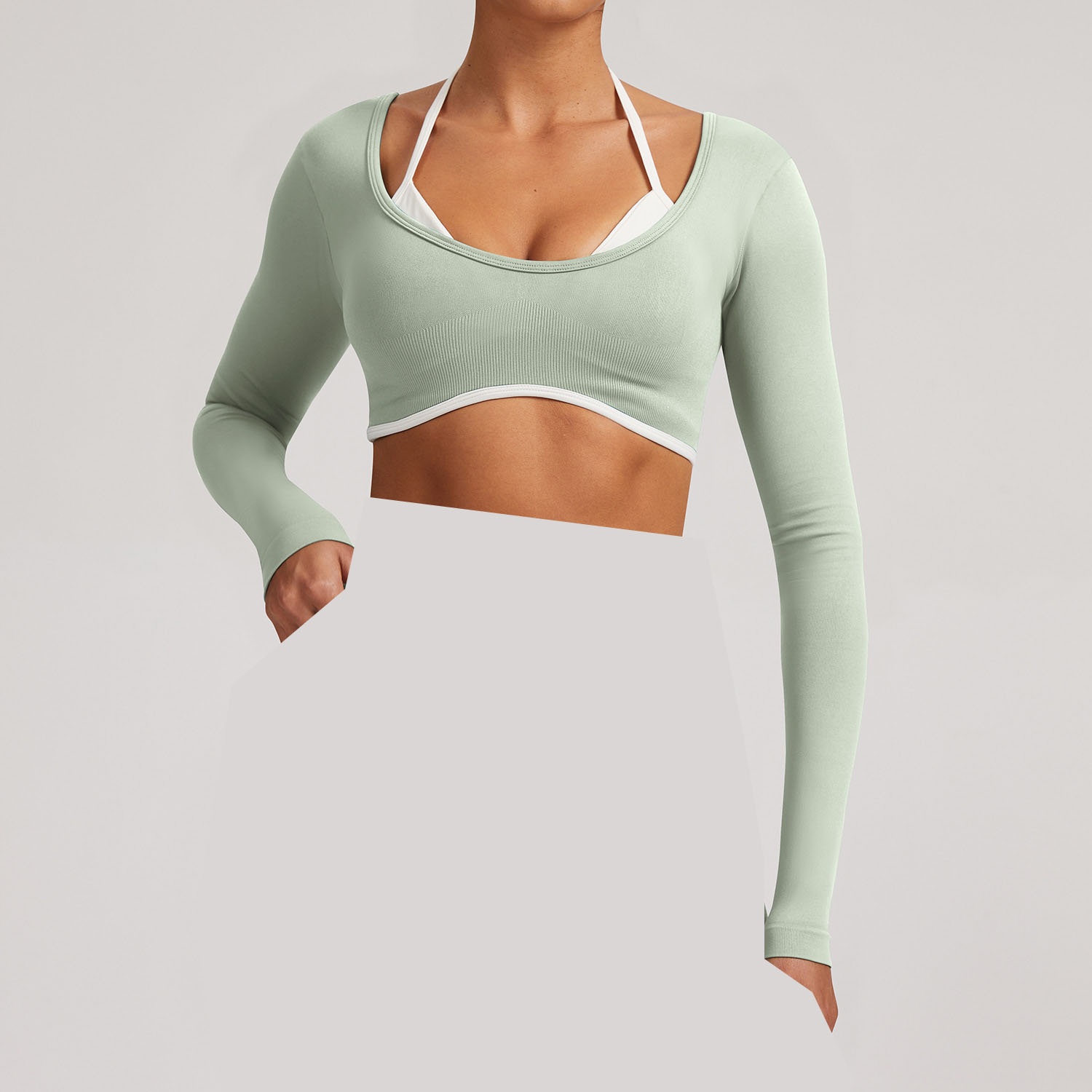 fruit vert à manches longues