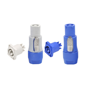 定制四核4针彩色xlr音频插头音频连接器，带圆形蓝色 - Product Image 5