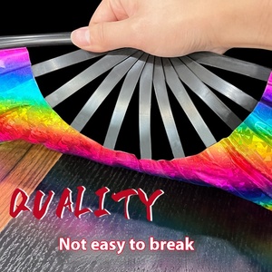 Ma Thuật Màu Laser Gấp Fan Hâm Mộ 8-Inch Dễ Dàng Để Mở Và Đóng Hiệu Suất Cầm Tay Kung Fu Fan Logo Tùy Chỉnh Reebok - Product Image 4