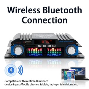 Receptor DE POTENCIA ESTÉREO de alta fidelidad de 4 canales y barato, conjunto de amplificador de sonido Bluetooth, amplificador estéreo con Bluetooth para ordenador - Product Image 2