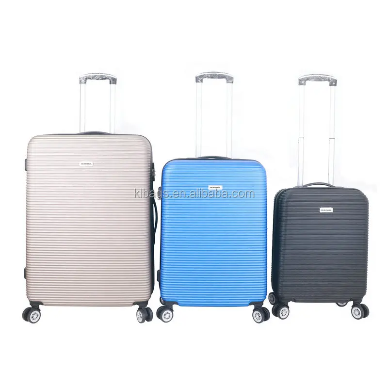 Set di valigie da 20/24/28 pollici personalizzate in fabbrica valigie Trolley in ABS Set di valigie Trolley con guscio rigido con 4 ruote