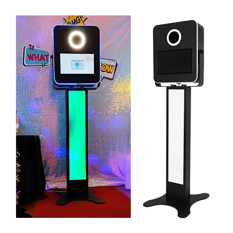 Portable Selfie Photo Booth Stand Pas Cher Open Air Party Mariage Photobooth Machine à Vendre