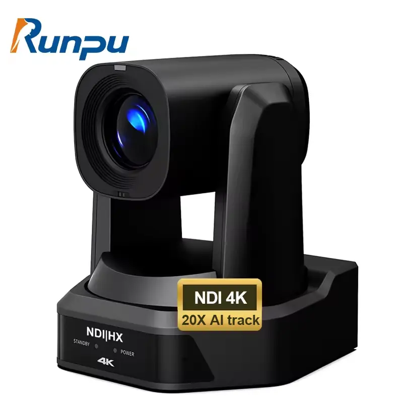 HD66K-20N telecamera ottica NDI POE 4K 8MP PTZ videocamera per conferenze in diretta Streaming NDI 4K sdi hd mi sistema di telepresenza