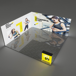 JiongChang Custom Advertising Led Fabric Back Wall Tool-Free Seg Backdrop Foldable Light Box for Trade Show Exhibition - Product Image 6