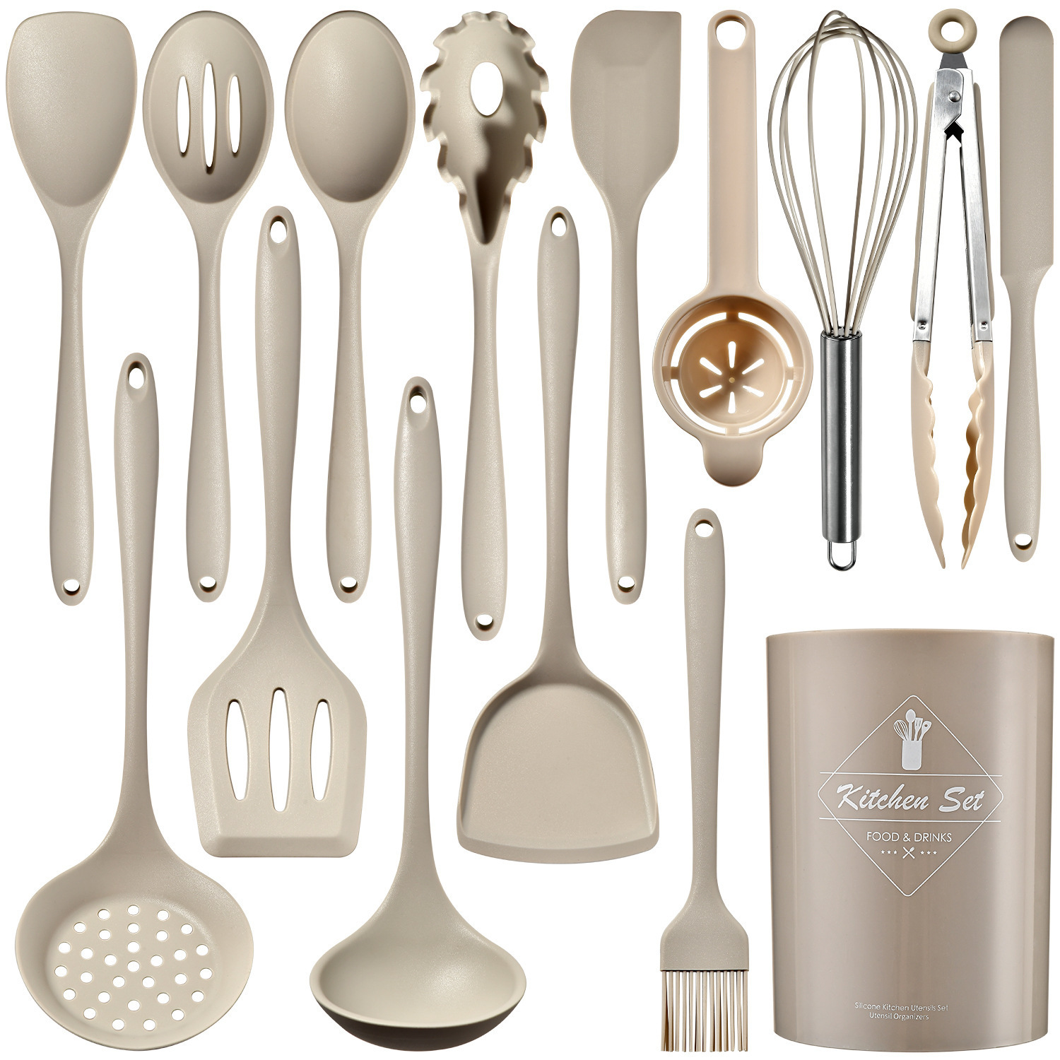 Khaki 15-piece set