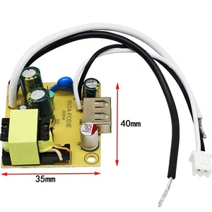Módulo de alimentación de conmutación aislado Dual 5V2A, fuente de carga rápida, placa de circuito desnudo, terminal de 220V a 5V, salida USB - Product Image 2