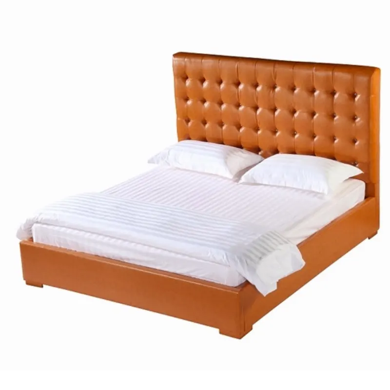 2016 novo modelo alta qualidade king size pu couro cama